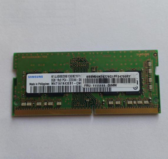 Оперативна пам'ять Samsung 8 ГБ 3200 МГц DDR4 для ноутбука K1JJ00020613EB21F1