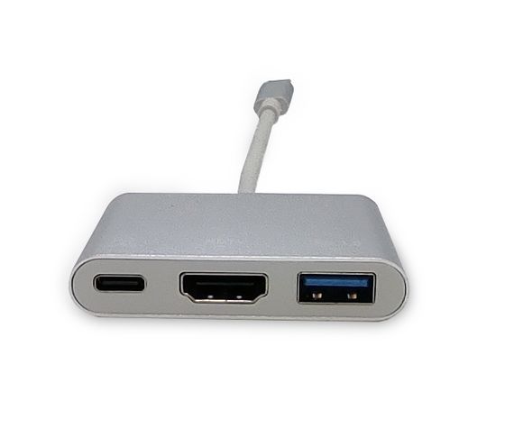 Адаптер Beek USB Type-C с несколькими входами, поддержка 4K@30Hz, 1 x HDMI, 1 x USB Type-C (PD 100W), 1 x USB 3.0