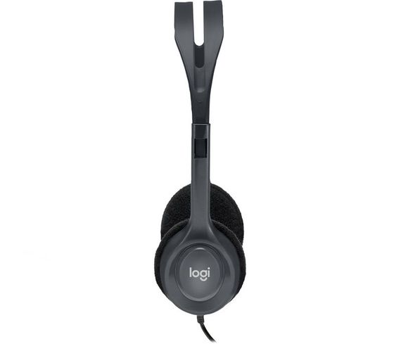 Наушники Logitech H111 с микрофоном, одноразъемные, черные - фото 3