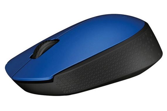 Беспроводная мышь Logitech M171 USB, синяя, модель 910-004640 - фото 3