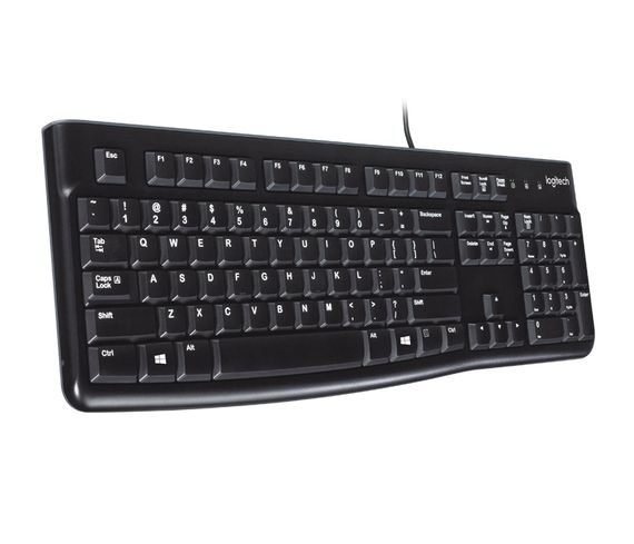 Клавиатура Logitech K120 с кабелем 920-002505, надежная и удобная для работы, идеальна для офиса и домашнего использования - фото 3