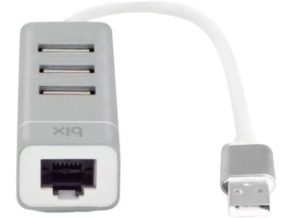 BIX BX03HB USB2.0 3-портовый хаб с быстрым Ethernet LAN адаптером - фото 3