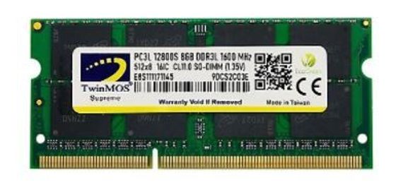 Оперативна пам'ять Twinmos 8 Гб DDR3 1600 SODIMM для ноутбуків