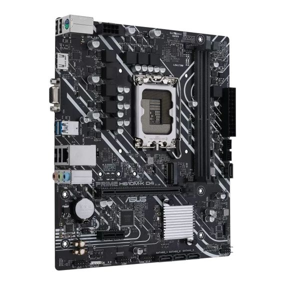 Материнська плата Asus Prime H610M-K D4, Intel H610, сокет 1700, DDR4 3200MHz, формат mATX - фото 2