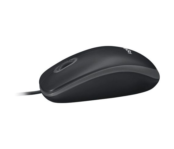 Оптическая мышь Logitech B100 черная, проводная, модель 910-003357 для точного управления и комфорта в работе - фото 4