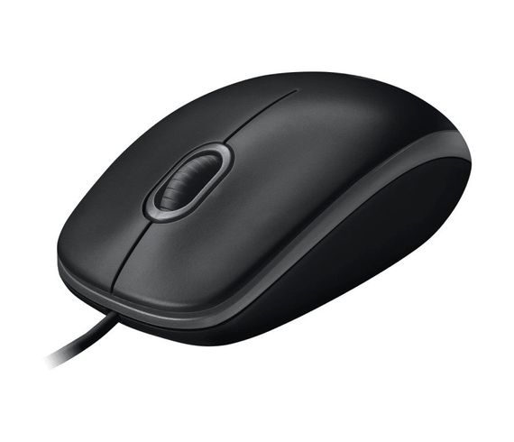 Оптическая мышь Logitech B100 черная, проводная, модель 910-003357 для точного управления и комфорта в работе - фото 3