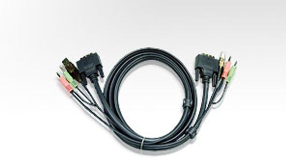 USB KVM (Keyboard/Video Monitor/Mouse) Cable for Switch, 5 meters