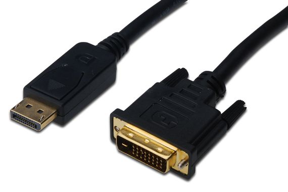 كابل DisplayPort إلى DVI، DP ذكر إلى DVI (24+1) ذكر، 2 متر،