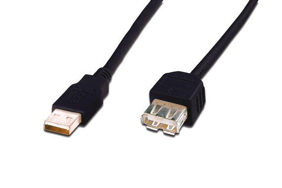 USB 2.0 Extension Cable, USB A Male to USB A Female, 3 meters, AWG 28