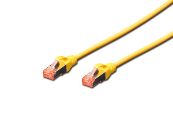 Digitus Cat.6 S-FTP Patch Cable, Halogen-Free, AWG 27/7, 1 Meter, 250 MHz, Copper Conductors, Kink Protection, for Gigabit Ethernet and PoE