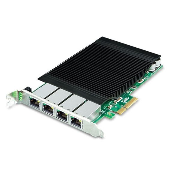 4-Port 10/100/1000T 802.3at PoE+ PCI Express Server Adapter (120W