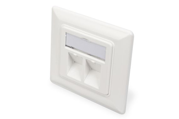 Double Socket (50/50 mm) Frame for Installing Digitus Keystone Jack