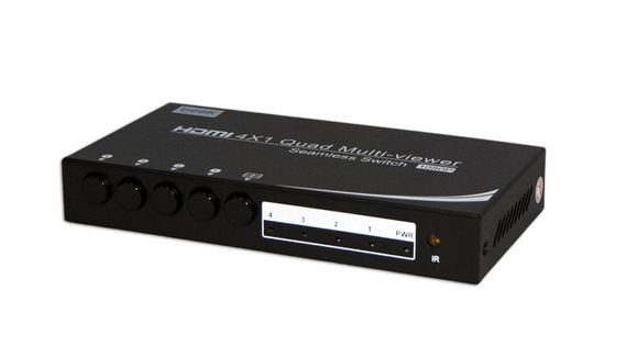 Beek 4 Port HDMI Switch, 4 giriş - 1 çıkış, 5 farklı görüntü seçeneği sunar, uzaktan kumandalı&lt;br&gt;Beek HDMI Multi-screen Viewer 4 x 1