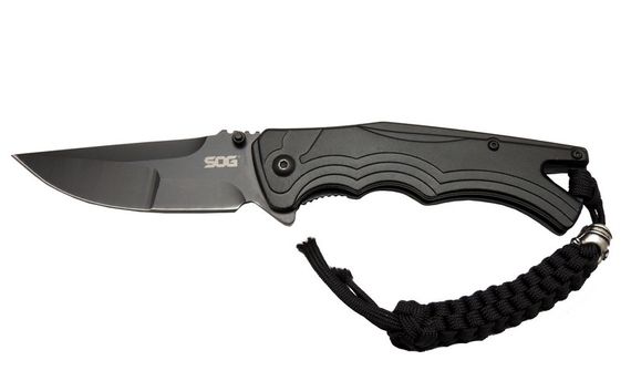 Sog Tighe Fifhter BRT 863BK Siyah Kamp Çakı 21cm - Yarı Otomatik, İpli, Kemerlikli