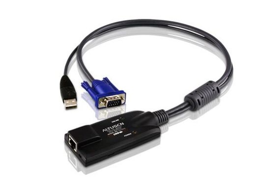 USB KVM адаптер кабель Altusen (модуль CPU) з емулюванням клавіатури та миші до 1600 x 1200 пікселів, компактний, безперервна підтримка