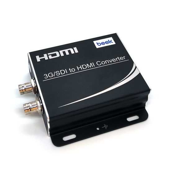 Перетворювач сигналу Beek 3G/SDI на HDMI, 2 x BNC, 1 x HDMI, 1080p, підтримка SD/HD/3G SDI, алюмінієвий корпус, ESD захист