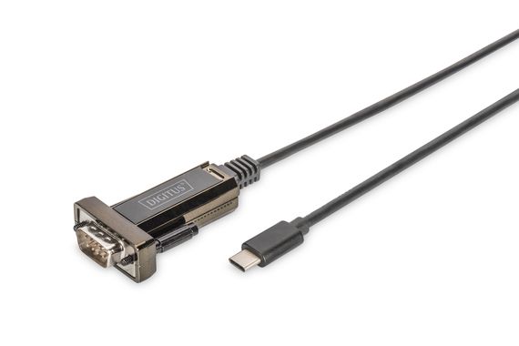 USB 2.0 Тип C - RS232 (Сері) Перехідник, 1 метр, підтримка Windows і Mac, швидкість передачі даних 1 Мбіт/с, управління енергоспоживанням