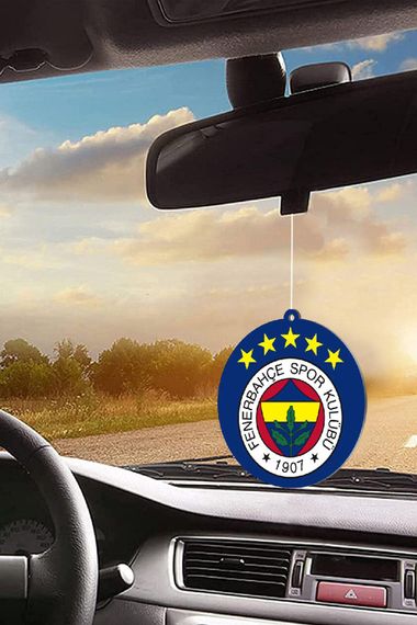 Fenerbahçe Logolu Lisaslı 5 Yıldızlı Taraftarlı  Armalı Asma Oto Kokusu - fotoğraf 3