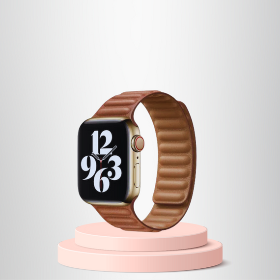 Ремінець для Apple Watch 42/44/45мм з магнітною застібкою, тонка тканина, коричневий, м'який і зручний, виготовлений з надійного мікроволокна