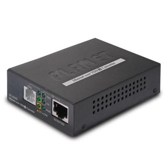 1-Port 10/100/1000T Ethernet to VDSL2 Converter (30a profile w/ G