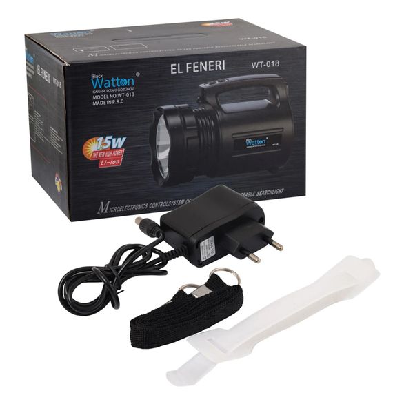 فانوس كبير محترف وايتون WT-018 مع إضاءة بيضاء، مدى 300 متر، 10 ساعات عمل، تصميم قوي للاستخدام في الصيد والتخييم والمزيد - صورة 3