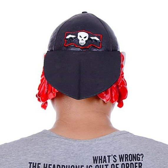 Lateks Şapkalı Gözlüklü Beyaz Maske - fotoğraf 3