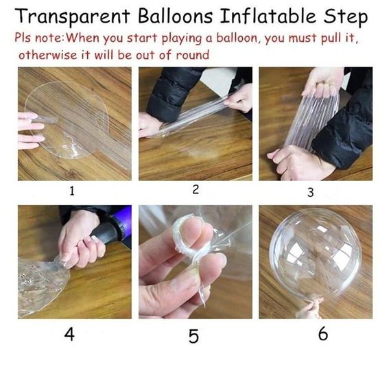 Kırmızı Simli Yuvarlak Şeffaf Balon 24 İnç - photo 3