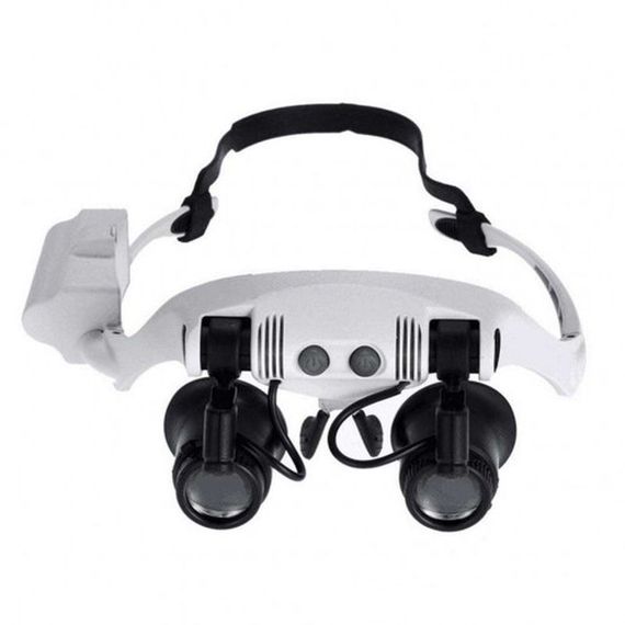 Kuyumcu Saat Onarım Için 10X-15X-20X25X Mercekli Gözlük Büyüteç 9892G-3A - photo 3