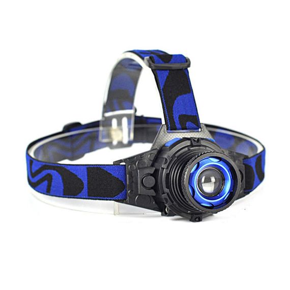 Перезарядний налобний ліхтар BlackWatton Wt-121 Q5 з білим світлом, 250/300 м, 3 режими, алюмінієвий корпус для кемпінгу та полювання - фото 1