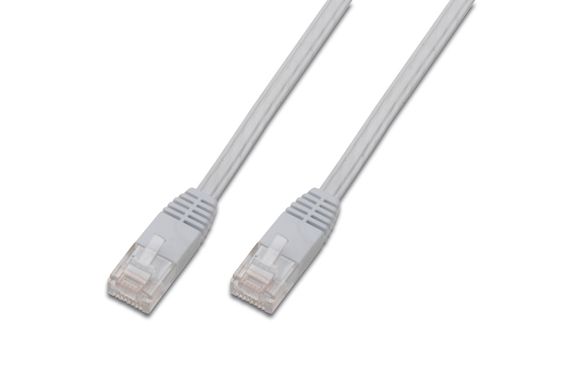 Digitus Flat Patch Cable, UTP, CAT 5E, 5 Meters, AWG 30/7, White Color RAL 9003