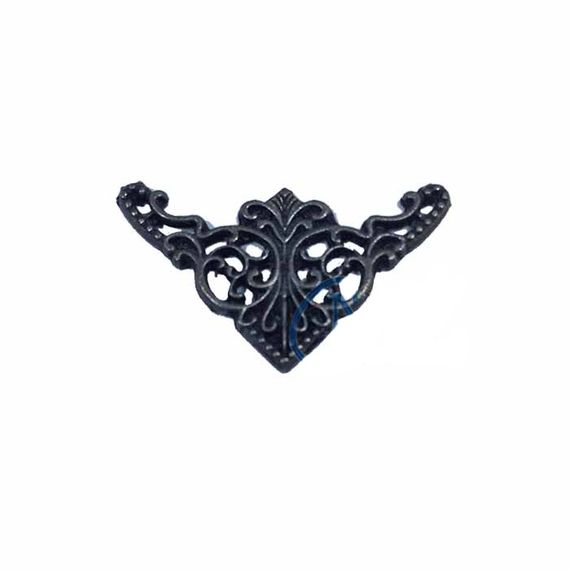 زخرفة الزاوية الصغيرة، 19x34 ملم، بلمسة قديمة، 100 قطعة، تضيف لمسة جمالية للأثاث والإطارات وتصميم عصري فاخر