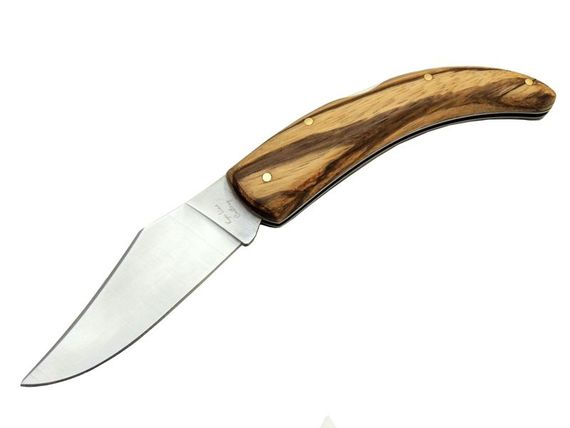 Нож для кемпинга YK-48 с деревянной ручкой, 20 см, прочное лезвие из нержавеющей стали, безопасный замок, идеален для активного отдыха и повседневного использования