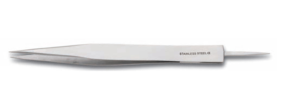 ملقط قماش مقاوم للصدأ Rıza M-233 ذو طرف إبرة، تصميم مريح واحترافي، مثالي للخياطة والتفاصيل الدقيقة