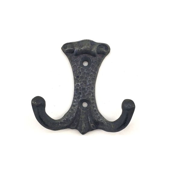 Декоративна подвісна тримачка "Антик" з оксидованої латуні, подвійну, 85x72 мм, елегантний дизайн для коридорів та спалень