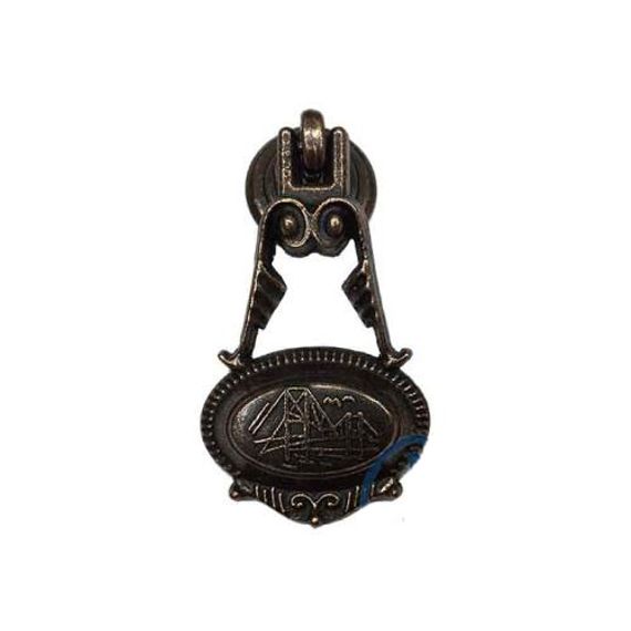 Декоративная ручка из замака с винтажным покрытием, 30x63 мм, идеальна для мебели и декора, прочная и стильная, 1 шт