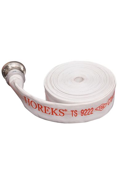 1½" İÇİ KAUÇUK BEYAZ 20 METRE YANGIN HORTUMU TS 9222 - TS EN 14540 BELGELİ HORTUM TdrTr