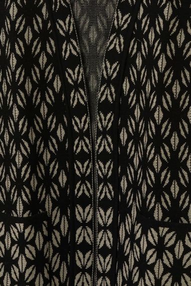 Жіноча кишенькова жилетка з візерунком чорного піску - фото 2