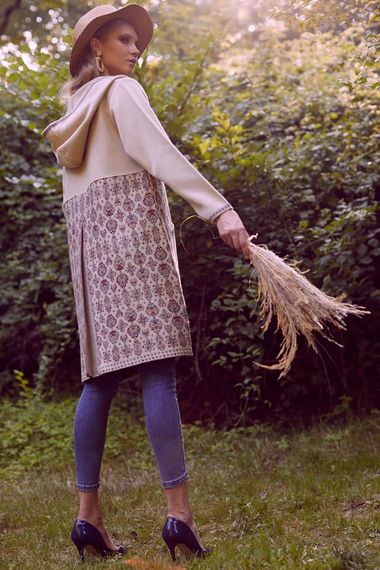 Women's Stone Pocket Hooded Kilim Cardigan - photo 4