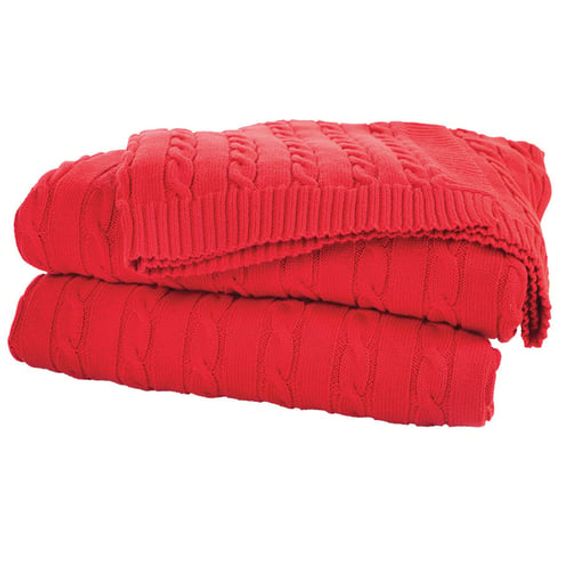 Red 100% Organic Cotton Knitwear TV Blanket - photo 3