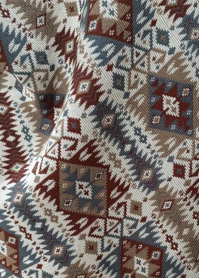 Women's Stone Ethnic Patterned Kilim Shawl - photo 2