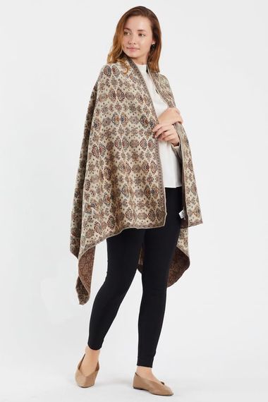 Women's Stone Floral Kilim Pattern Shawl