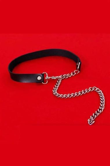 Markano Halter Neck Leather Chain Accessory - photo 3