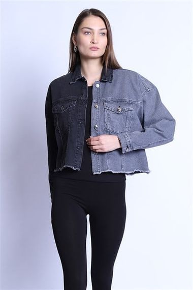 Women's Jacket Bm j53-02 Black-Gray - photo 3