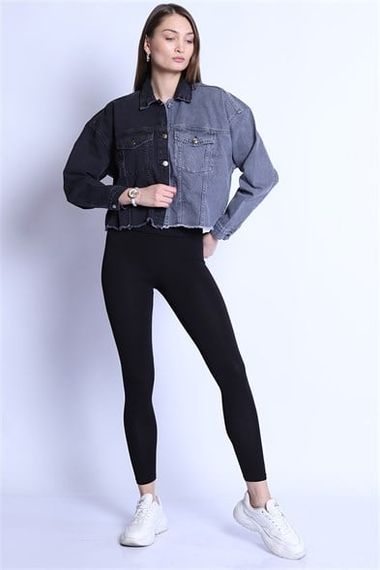 Women's Jacket Bm j53-02 Black-Gray - photo 5