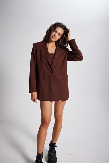 Panky Blazer Jacket Brown - photo 1