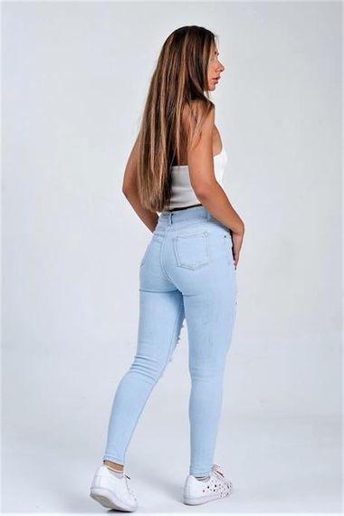 Markano Blue Ripped Detailed Skinny Jeans - photo 4