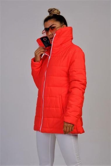 Markano Flag Red Stand Collar Waterproof Long Puffer Coat - photo 4