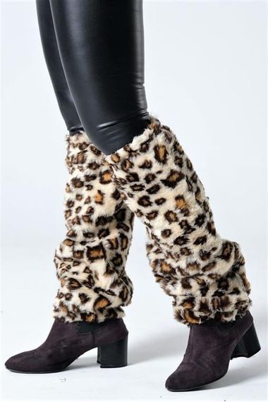 Markano Leopard Patterned Plush Leggings - photo 1