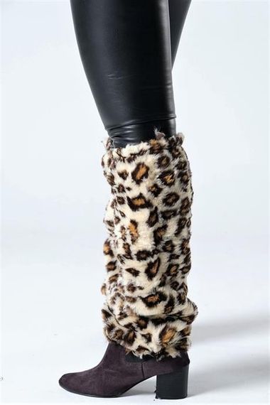 Markano Leopard Patterned Plush Leggings - photo 5