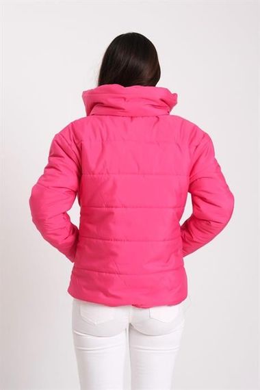 Markano Fuchsia Stand-up Collar Waterproof Design Puffer Coat - photo 5